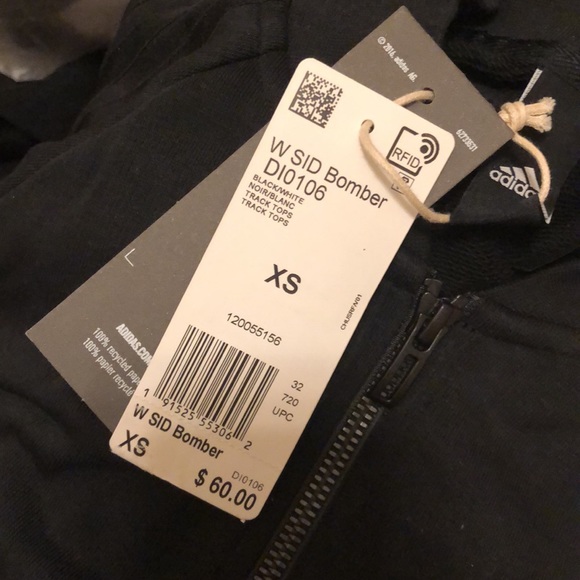 NWT Adidas athletics Sport ID Fleece Bomber DI0106 - Picture 2 of 12